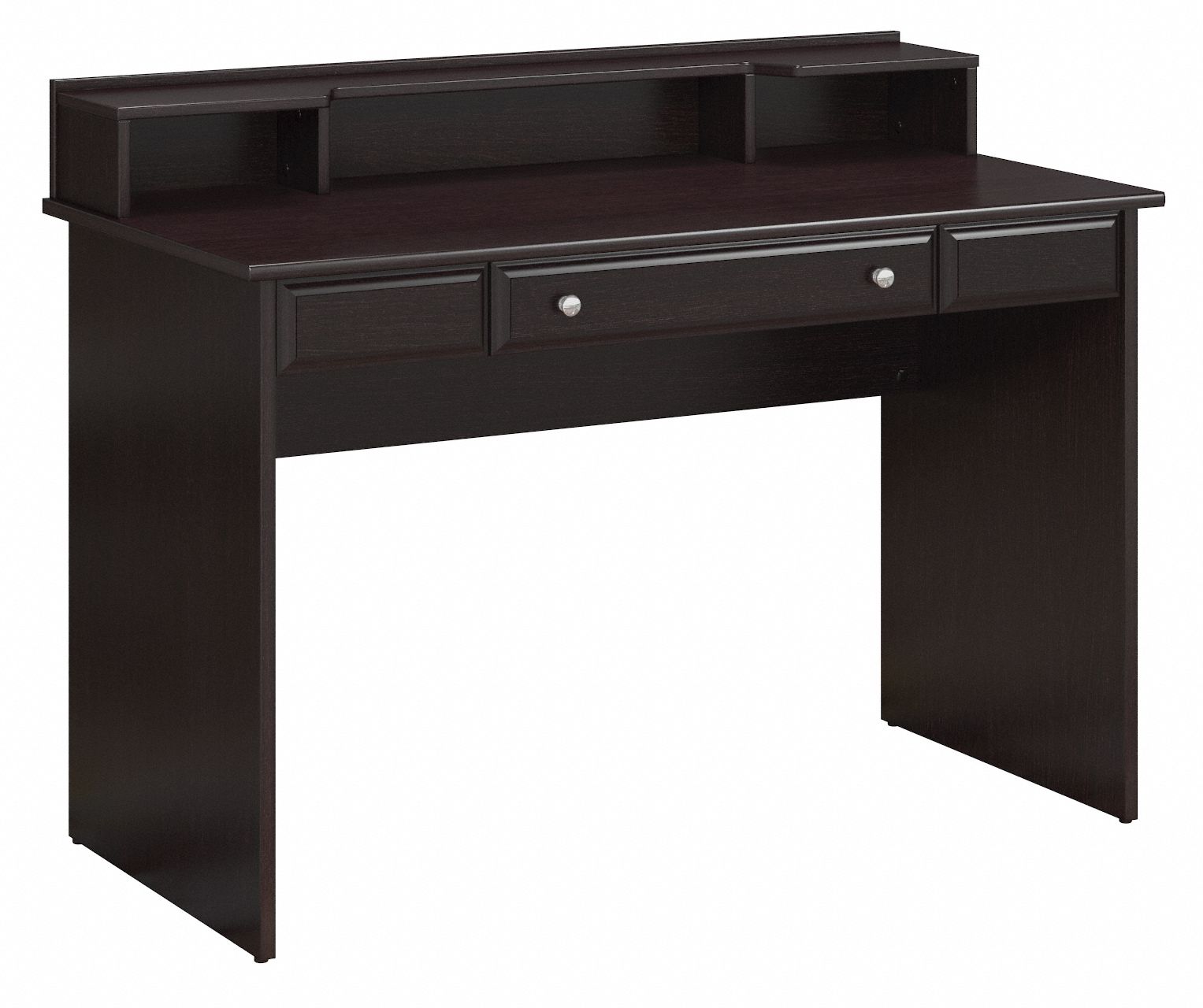 Cabot Collection | Writing Desk with Desktop Organizer | Espresso Oak | CAB025EPO